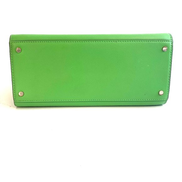 Kate Spade Staci Medium convertible Satchel and Wallet set Saffiano Green - Picture 5 of 6